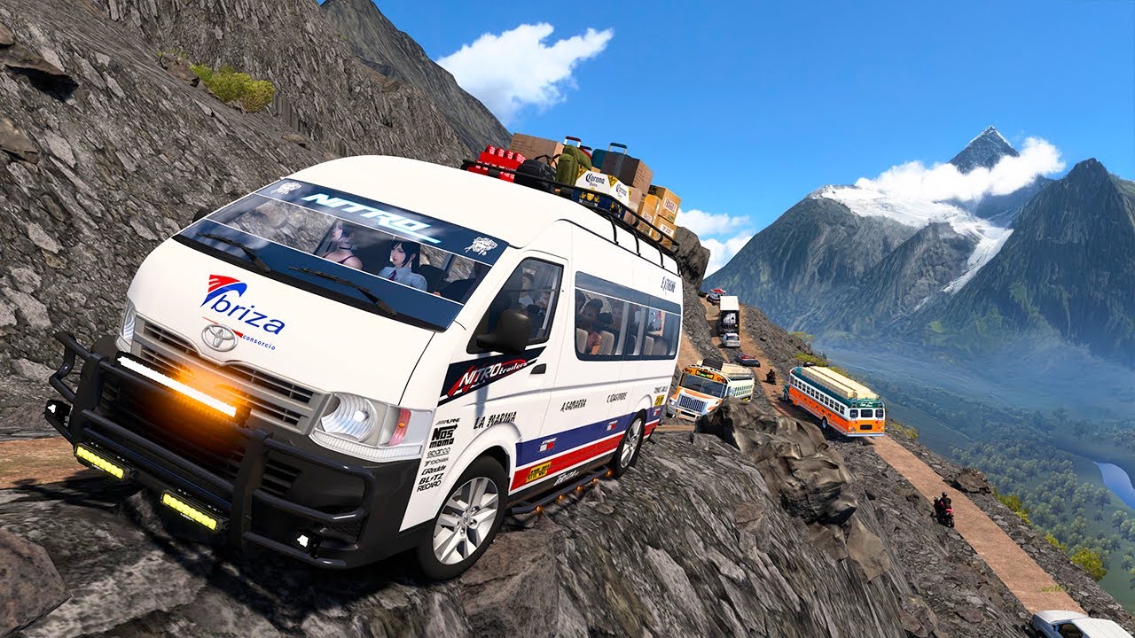 ¿Te ATREVES a manejar Bus Toyota por este CAMINO MORTAL en ATS?
