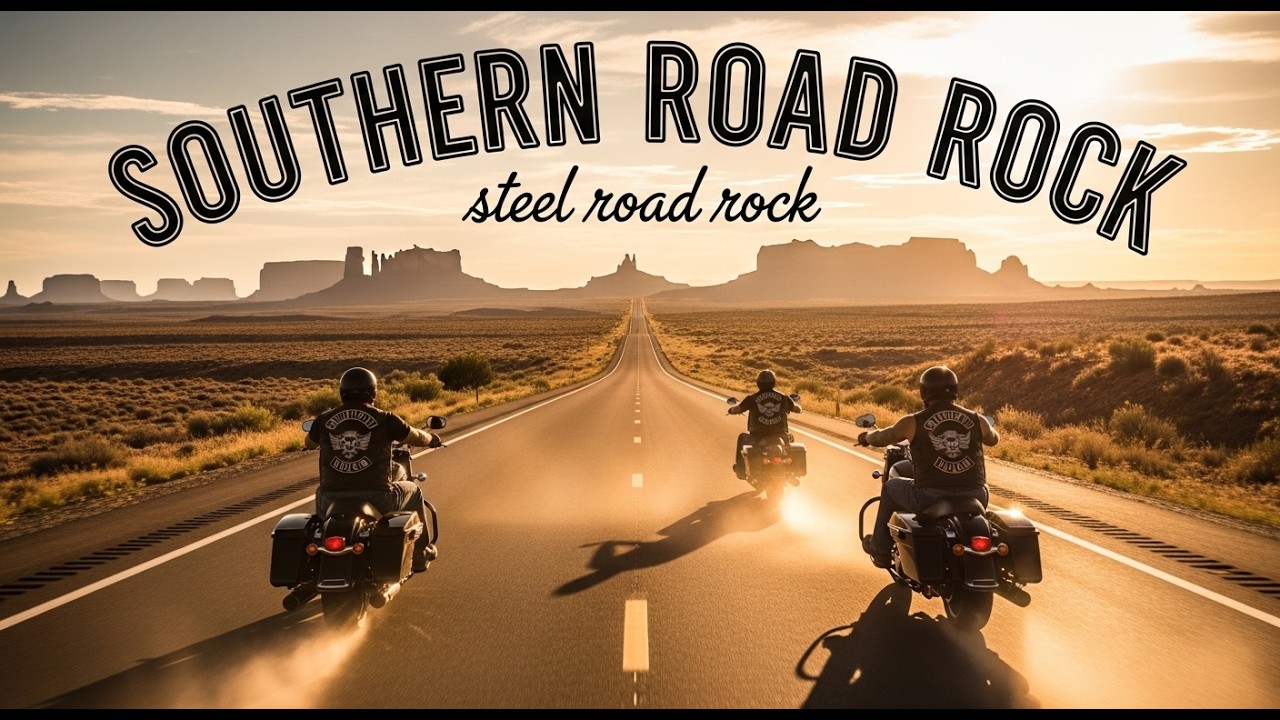 Steel Road Rock – Midnight Chrome Thunder 💀⚡ Ghost Riders | Echoes in the Neon Rain #DarkNeon