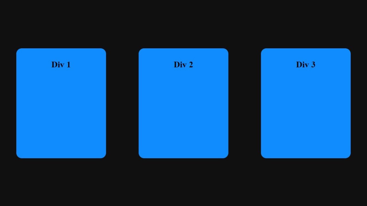 Align 3 Divs Side-by-Side in a Column : HTML & CSS Tutorial (2025)