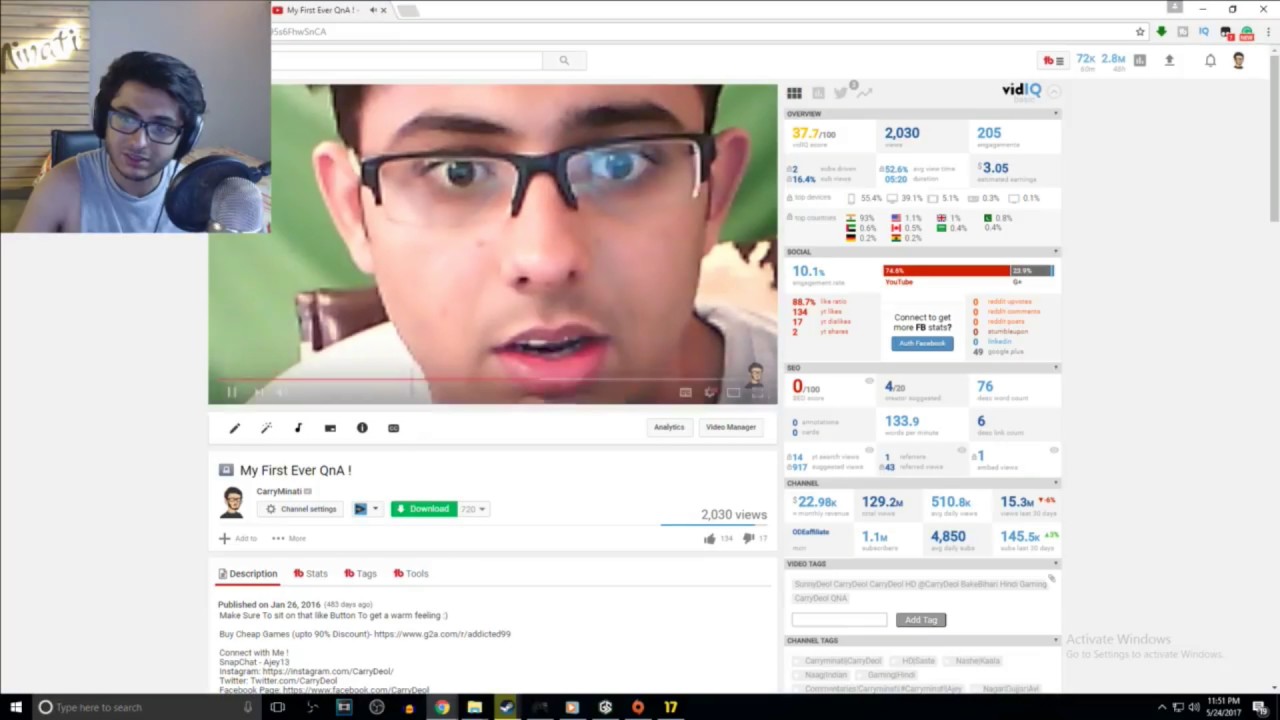 CARRYMINATI REACT TO HIS OLD VIDEO PART #5