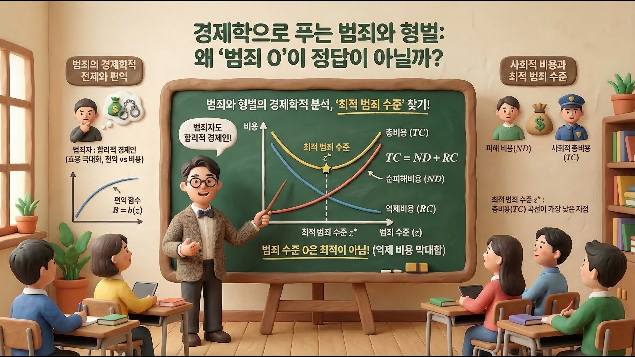 [이준구 미시경제학 8판 98] 제21장 법경제이론 - 21.5 범죄와 형벌의 경제이론