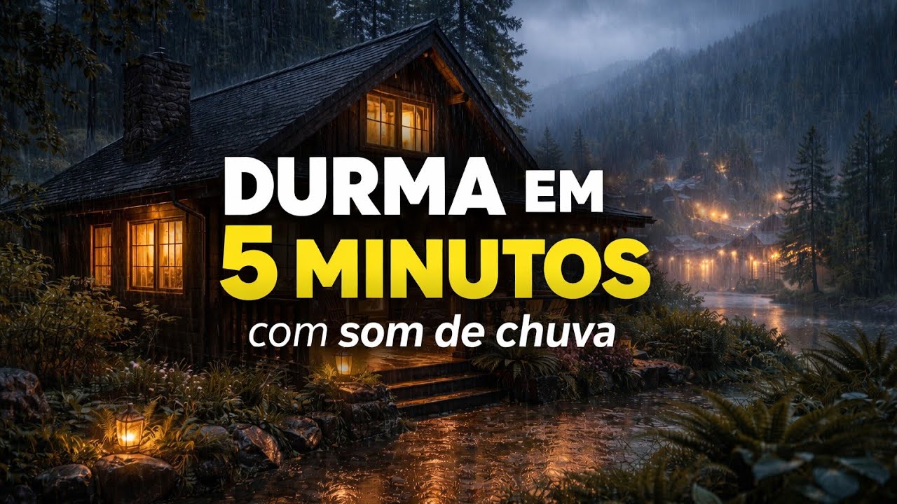 Som de Chuva para Dormir em Minutos Relaxamento 🌧️