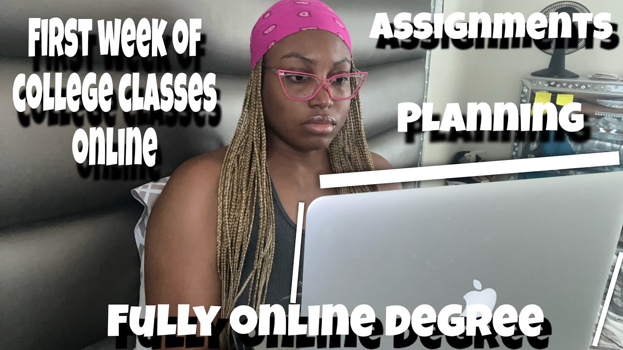 FIRST WEEK OF (online) COLLEGE CLASSES VLOG!!! planning, productivity, assignments, books etc!