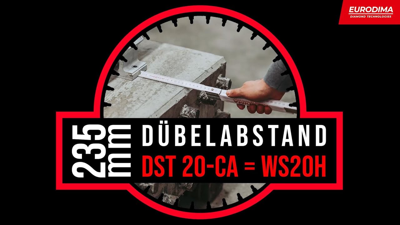 EURODIMA WS20H / DST 20-CA gleicher Dübelabstand