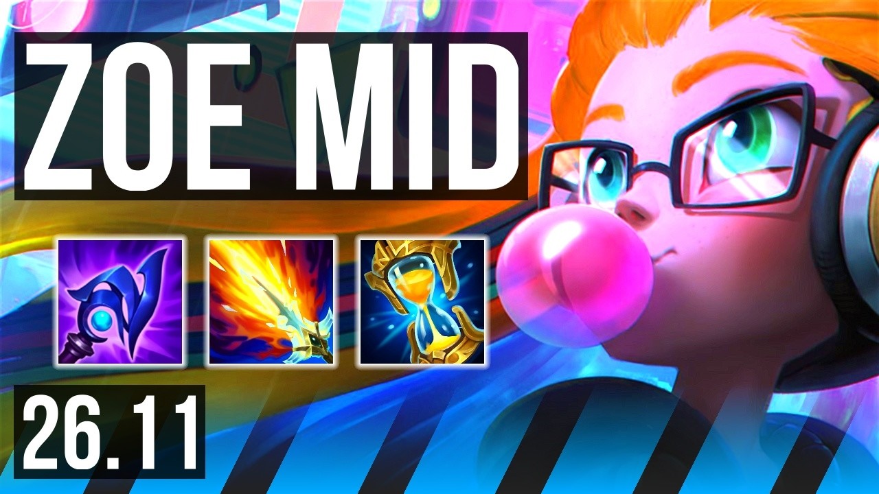 ZOE vs KATARINA (MID) | KR Challenger | 26.11