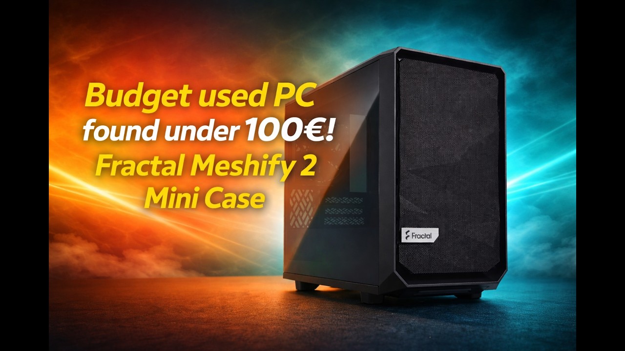 Budget used PC found under 100€! Featuring a Fractal Meshify 2 Mini Case.