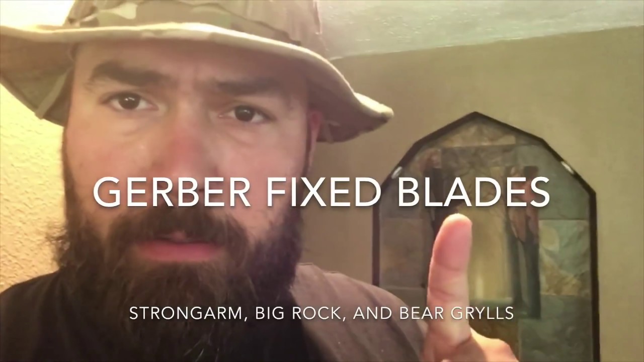 SHTF Gerber Knives — ножи Strong Arm, Big Rock и Bear Grylls с фиксированным лезвием