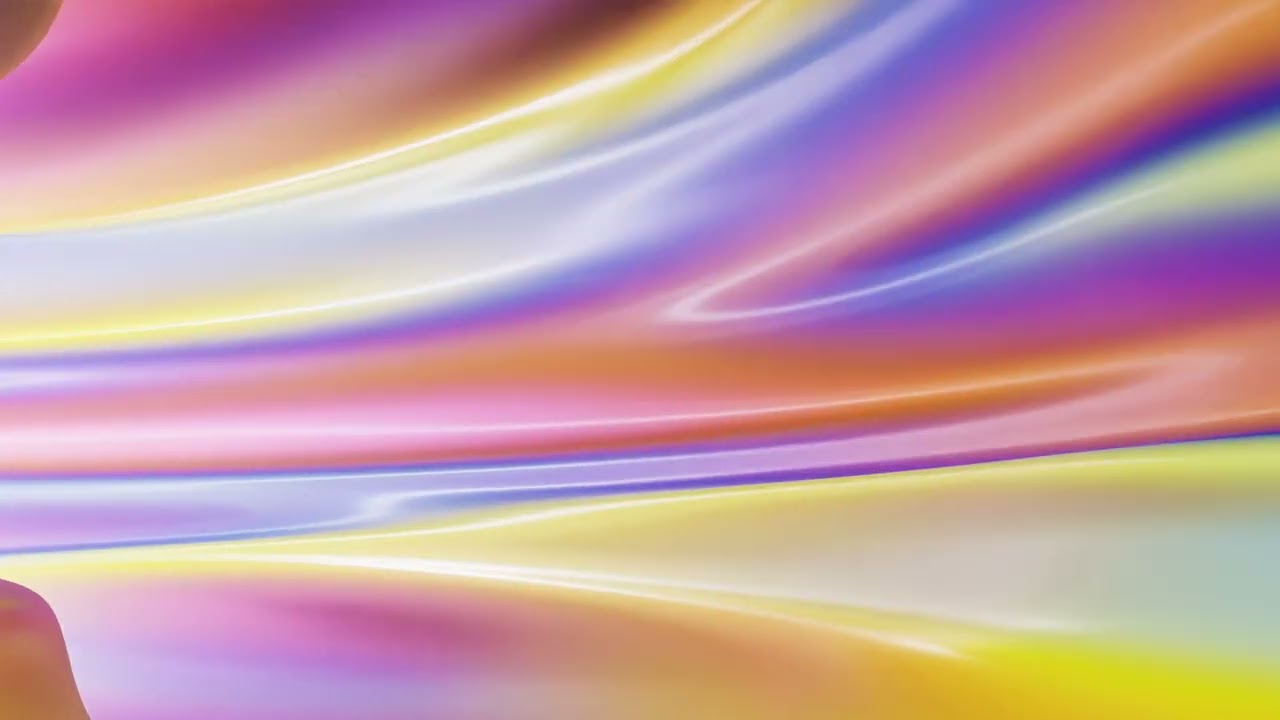 3D abstract colorful Glass cloth wave premium animated background video, Copyright FREE video