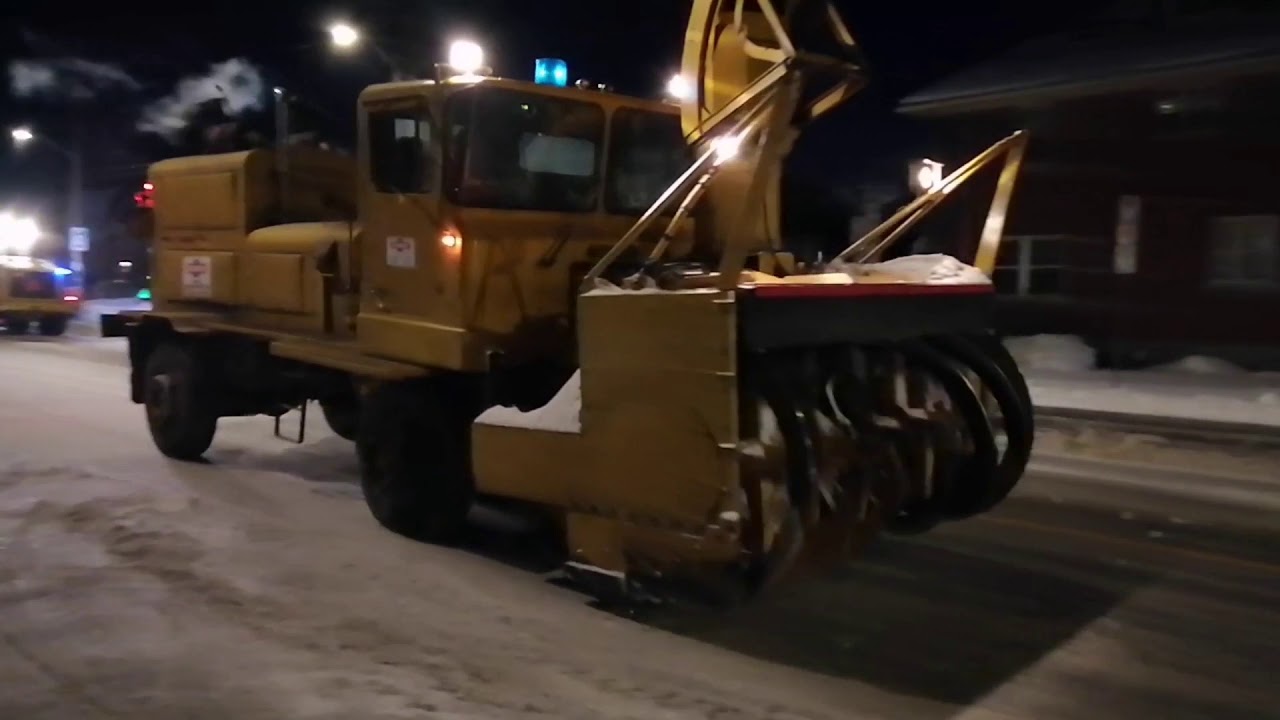 VINTAGE Sicard Snowblower in Canada's National Capital Snow Removal Operation
