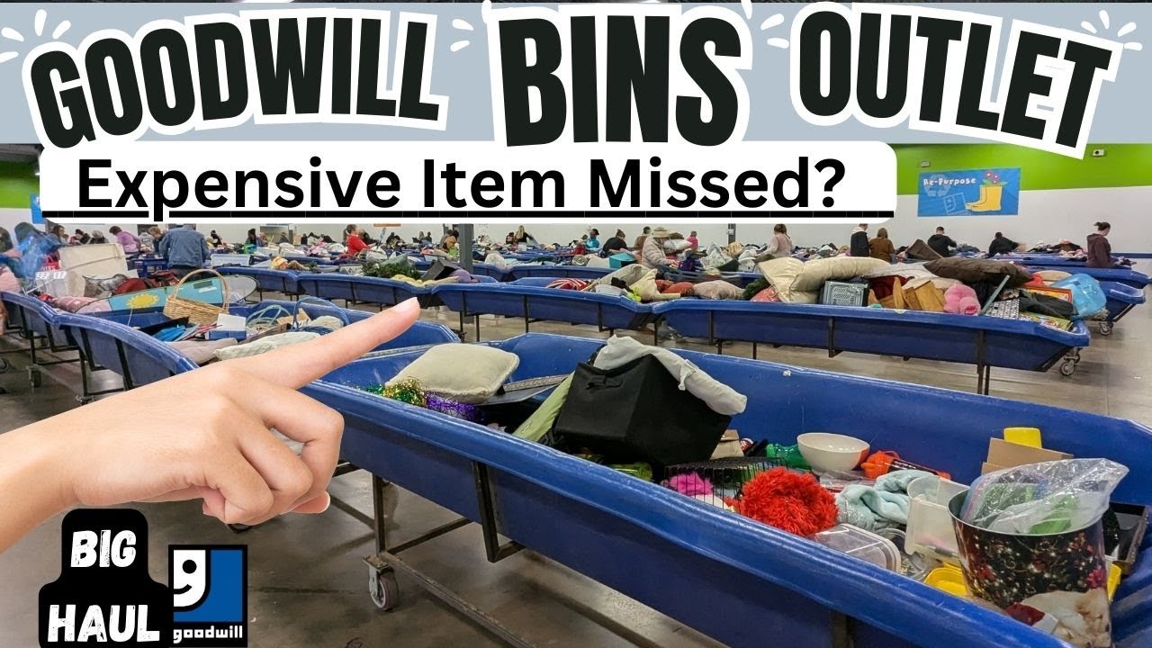 GOODWILL OUTLET BINS -  Did we Miss an Expensive Item? - Thrift with us - Large Haul