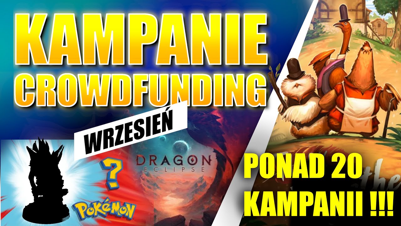 Kampanie CROWDFUNDING wrzesień - PONAD 20 GIER! - KICKSTARTER - GAMEFOUND -