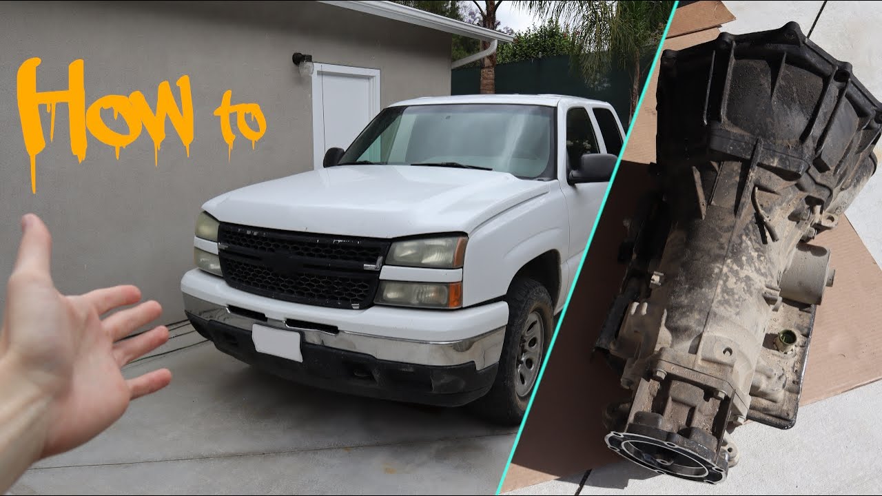 Как снять коробку передач 4L60e с Chevrolet Silverado 99-07 годов выпуска (без подъемника и элект...