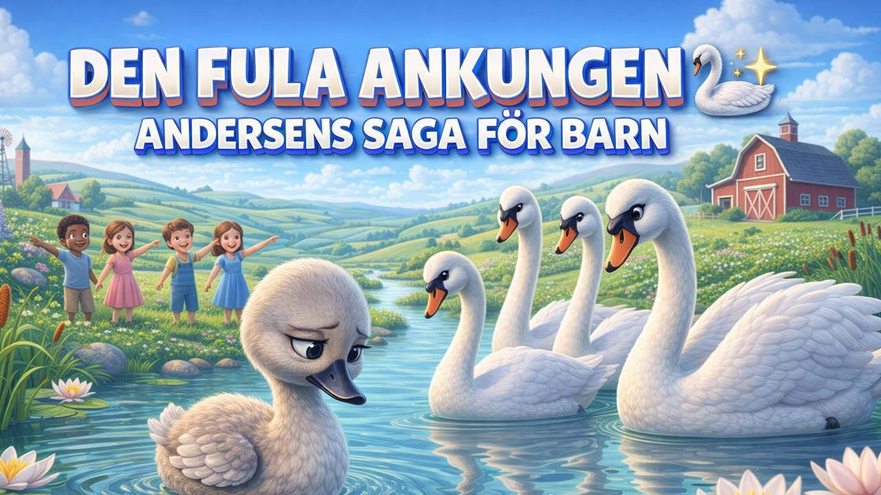 Den Fula Ankungen 🦢✨ | Andersens saga för barn