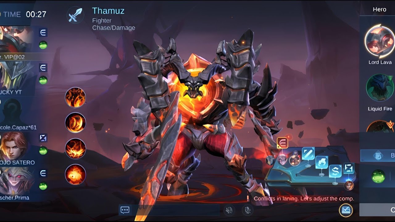 Savage Thamuz Gameplay|Best Fighter Build & Insane Damage in Mobile Legends #mlbb #mobilelegends 