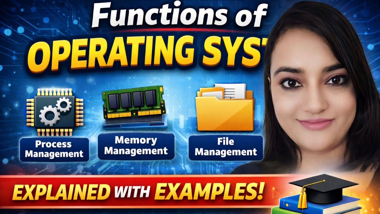Functions of an operating system in detail.Os basics explained in simple language 