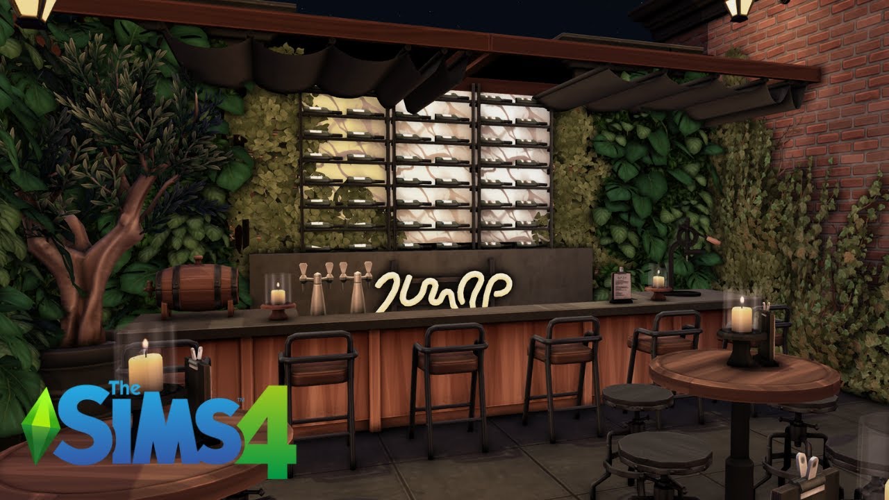 Winter Sun Cafe & Bar | The Sims 4 Speedbuild + CC Links