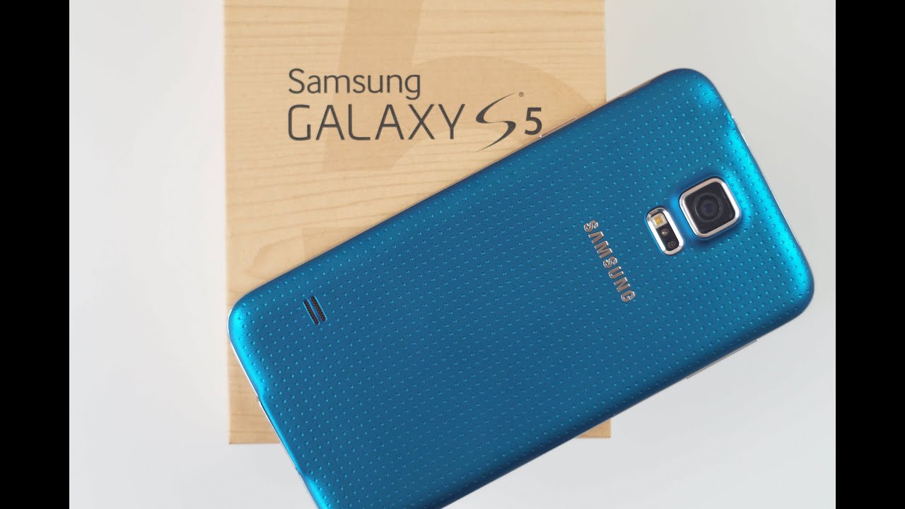 BLUE Samsung Galaxy S5 UNBOXING and Review
