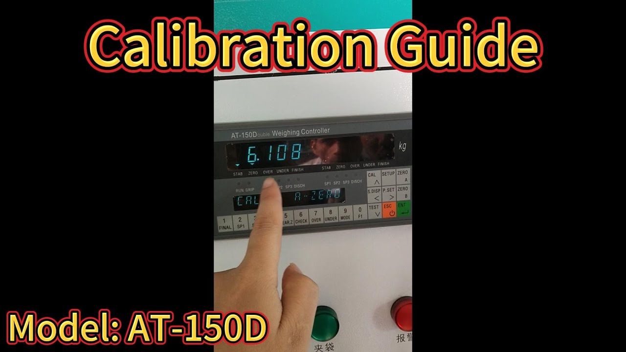 AT-150D Weighing Controller: Zero & Weight Calibration Tutorial