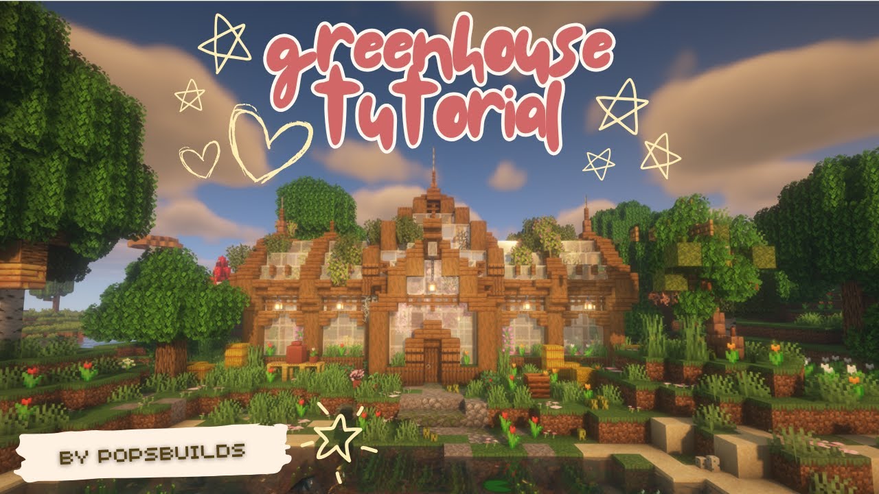 🌿 Minecraft Cottagecore Greenhouse Build | Викторианская / Средневековая эстетика 🌿🌻