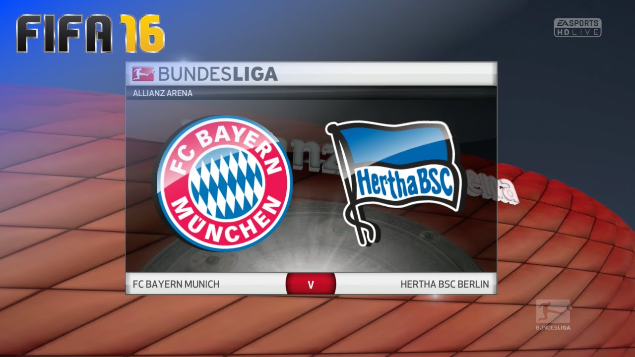 FIFA 16 - FC Bayern München vs. Hertha BSC @ Allianz Arena (Season '16/'17)