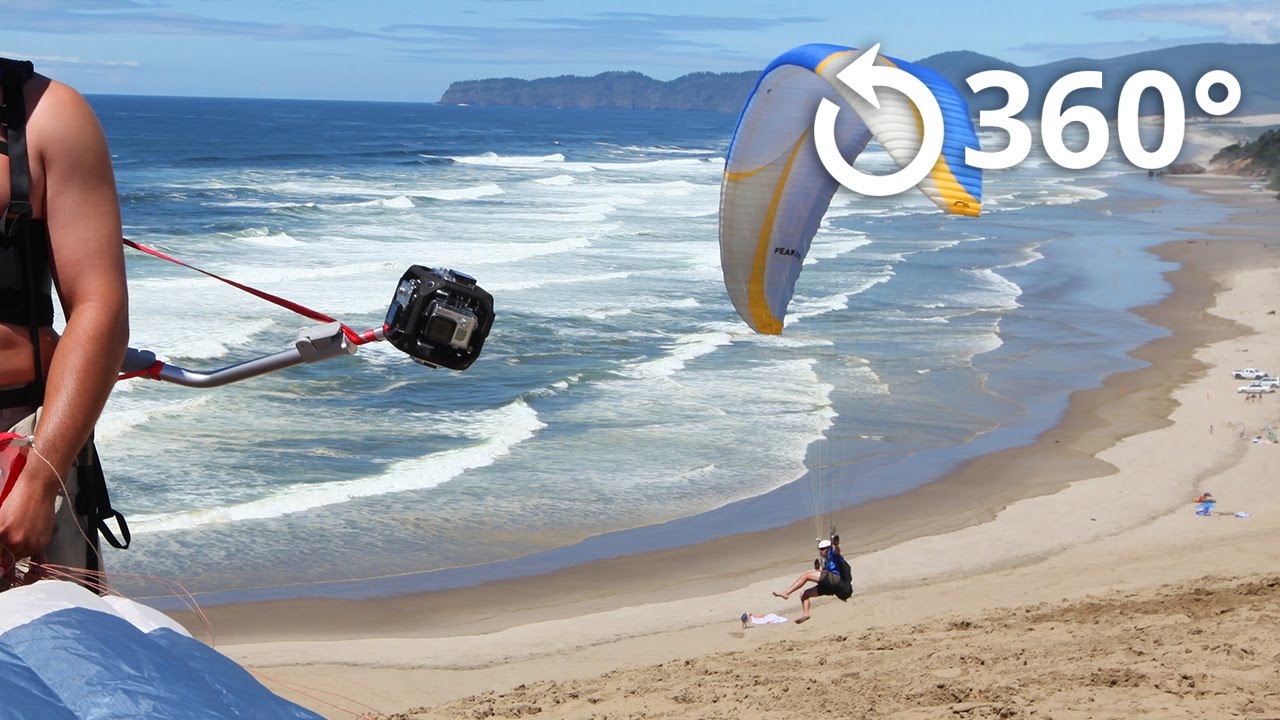 Paragliding at Cape Kiwanda 360 Video