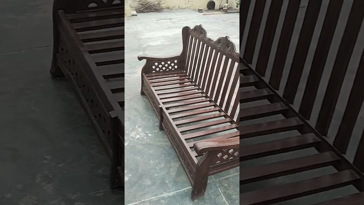 Old Sofa Transformation Repair Modified Upholstery #jhelum #bedroomfurniture #sofarepair#furniture