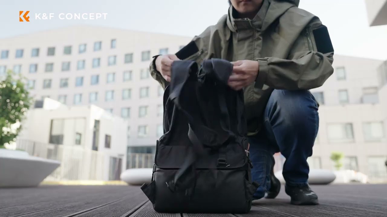 K&F Concept Collapsible Camera Bag 2 Way 22L for Photographers Business Trip / Travel / Everyday Bag