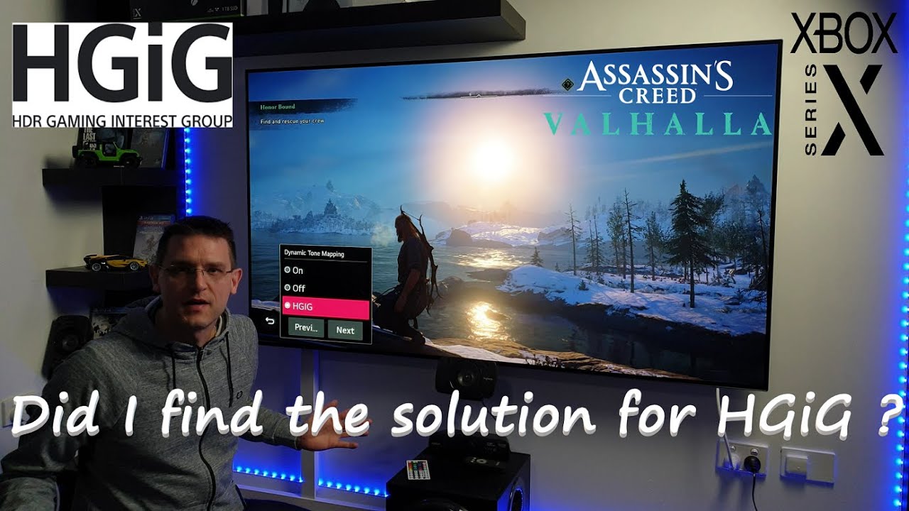 Assassin's Creed Valhalla — HDR DTM против HGiG — LG CX — Нашёл ли я решение? — часть 3
