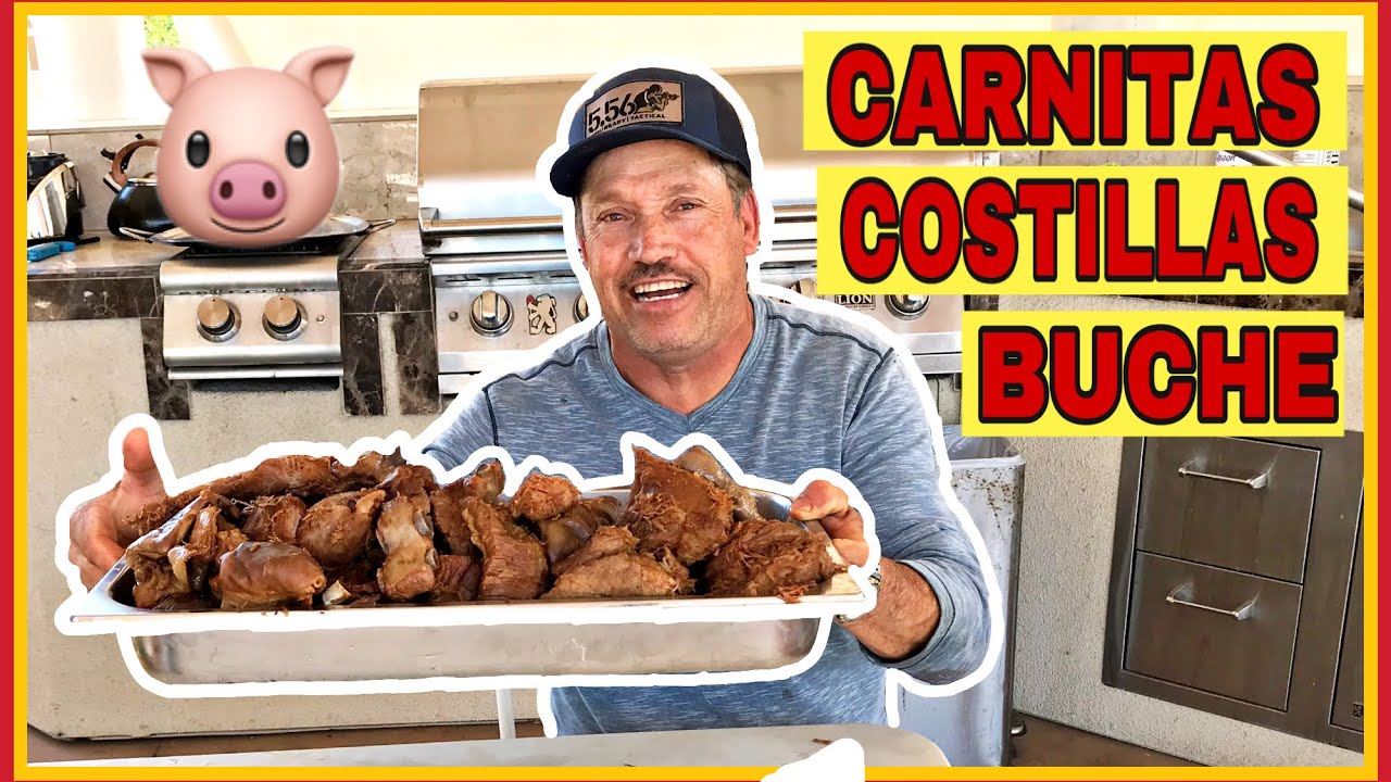 CARNITAS, BUCHE, Y COSTILLAS * RECETA FACIL* #cooking#comohacer #recetafacil #riquisimo #delicioso