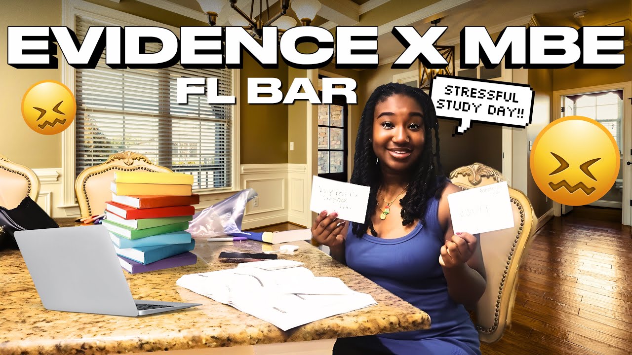 Evidence Hit Hard Today 😬 But I Didn’t Quit! | FL Bar MBE Study Session Vlog