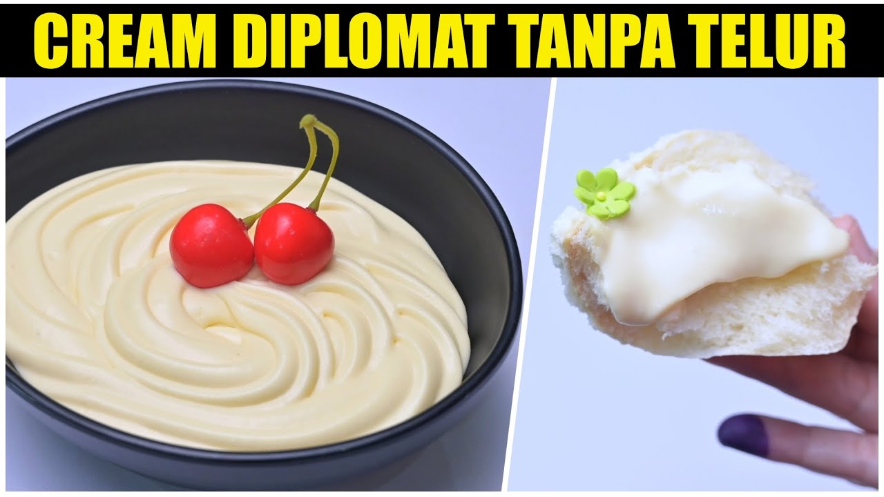 TIDAK AMIS TANPA KUNING TELUR! CREAM DIPLOMAT  SUPER LEMBUT DAN NYESS