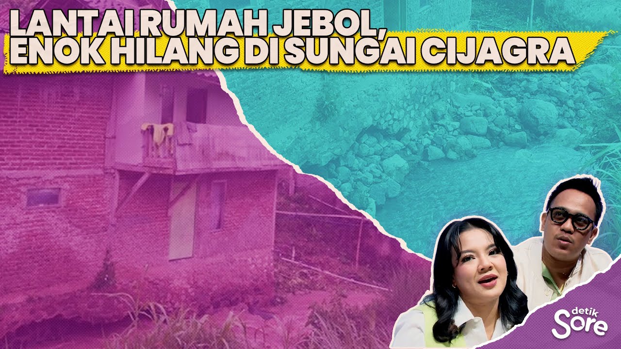 Lantai Rumah Jebol, Ibu di Bandung Terseret Arus Sungai