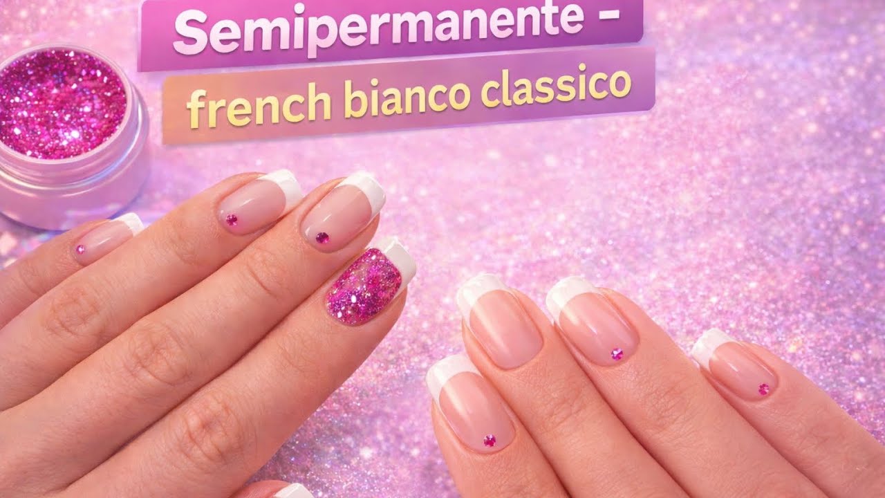Semipermanente - french bianco classico e nail art || Madda.fashion