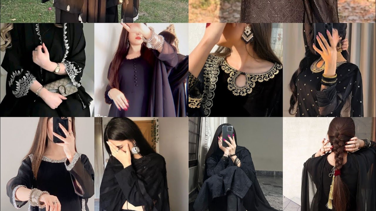 Black dress girl dpz ❤️ hide face dpz for Instagram ❤️