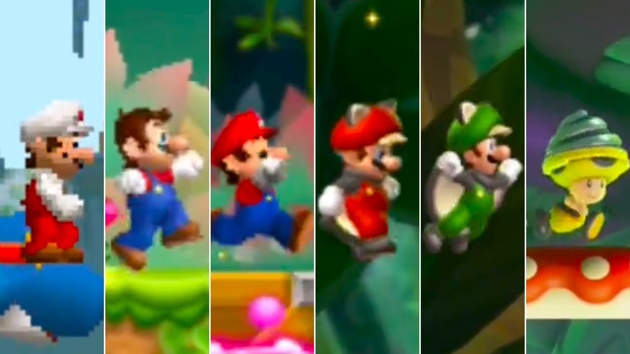 ​Evolution of Forest Levels of the Super Mario Bros. Series (2006-2023)