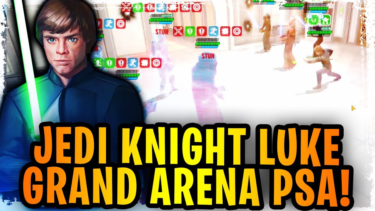 A WILD JEDI KNIGHT LUKE IN GRAND ARENA! Preloaded Turn Meter Luke Is Deadly!