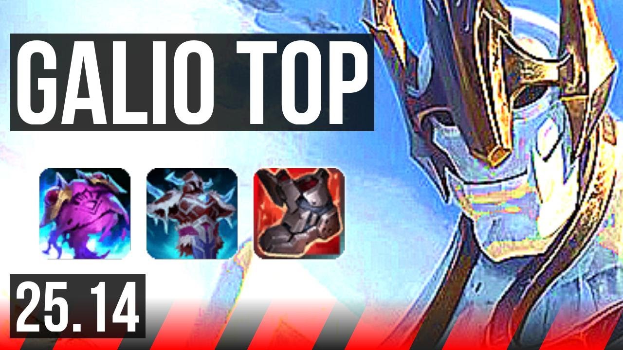 GALIO vs ILLAOI (TOP) | 34k DMG | KR Master | 25.14