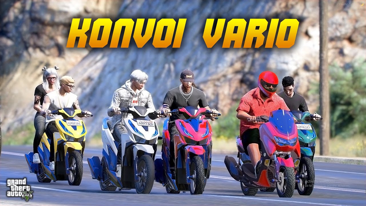 TOURING PAKAI MOTOR VARIO BERSAMA KAWAN - KAWAN !! GTA 5 Roleplay Indonesia #HexosRP #hexosroleplay
