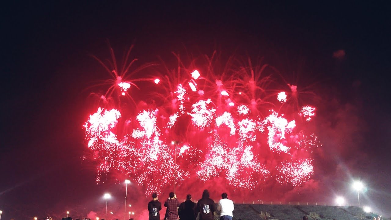Bahrain Fireworks at BahrainInternationalCircuit on Bahrain National Day