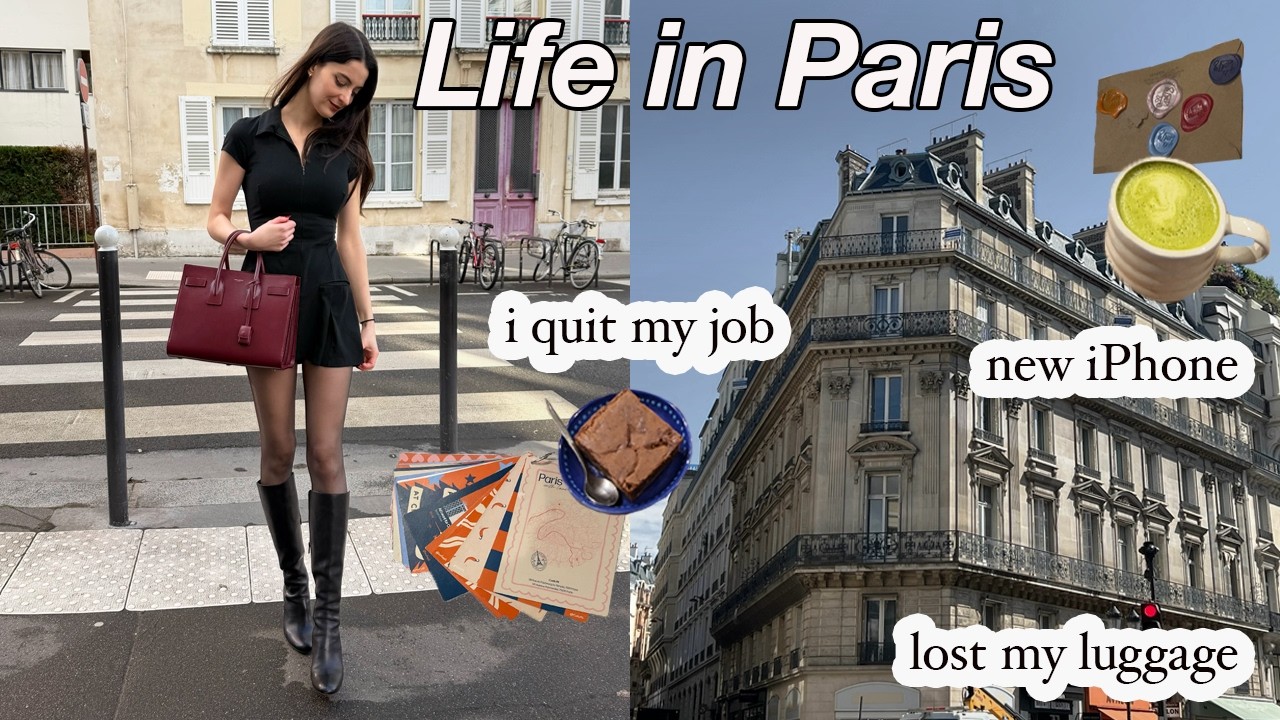Life in Paris ☕️ | I quit my job, bought a new iPhone, lost my luggage + museums & cafés