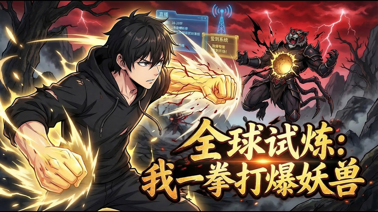 🔥【完结】【Eng Sub】《全球試煉：我一拳打爆妖獸》全球直播，別人修仙我簽到！開局普通人的他，簽到三天獲千年妖力，三十天後一拳無敵！#玄幻 #热血 #anime #逆袭 #修仙