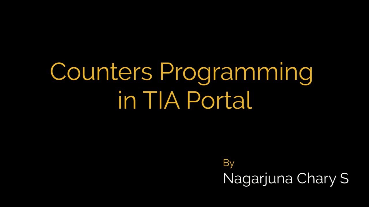 Counters Programming in TIA Portal
