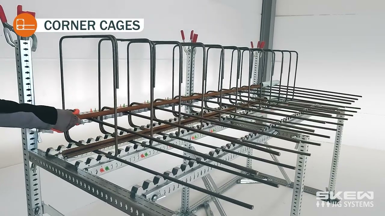 SKEW JIG System - Reinforcement Cages with two stirrup types