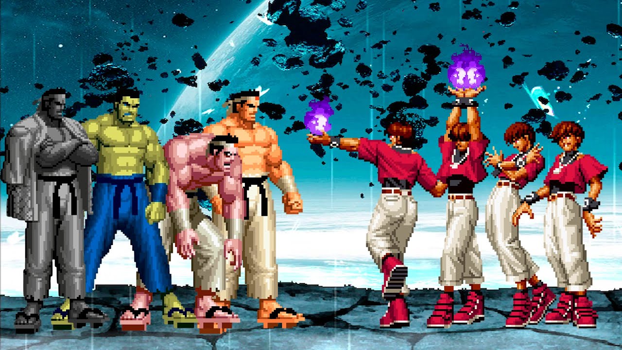 [KOF Mugen] Goro Daimon Team vs Orochi Chris Team