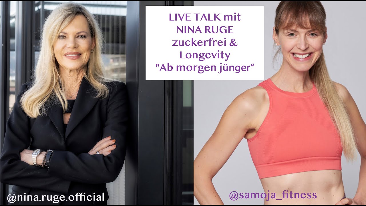 Live Talk mit Nina Ruge - zuckerfrei & Langlebigkeit "Ab morgen jünger"