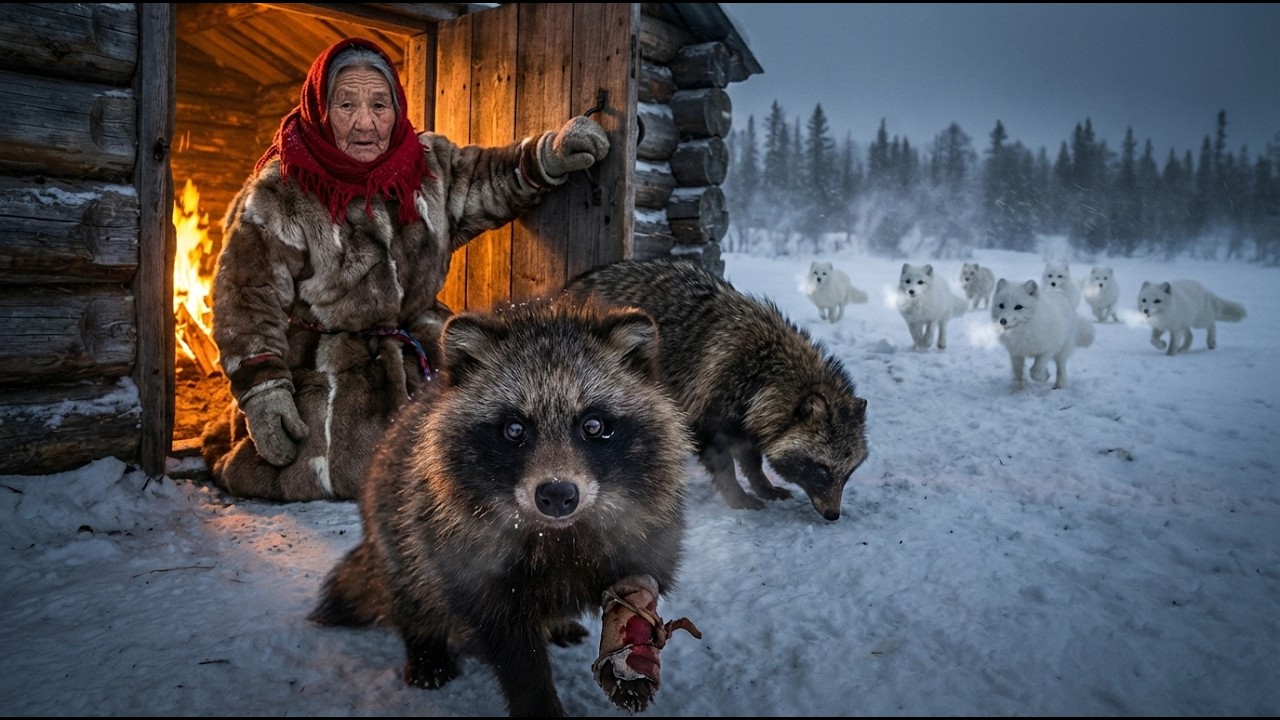 🦝❄️ A Raccoon Dog Left Her Dying Pup at This Woman's Door... What She Did Next Shocked Everyone
