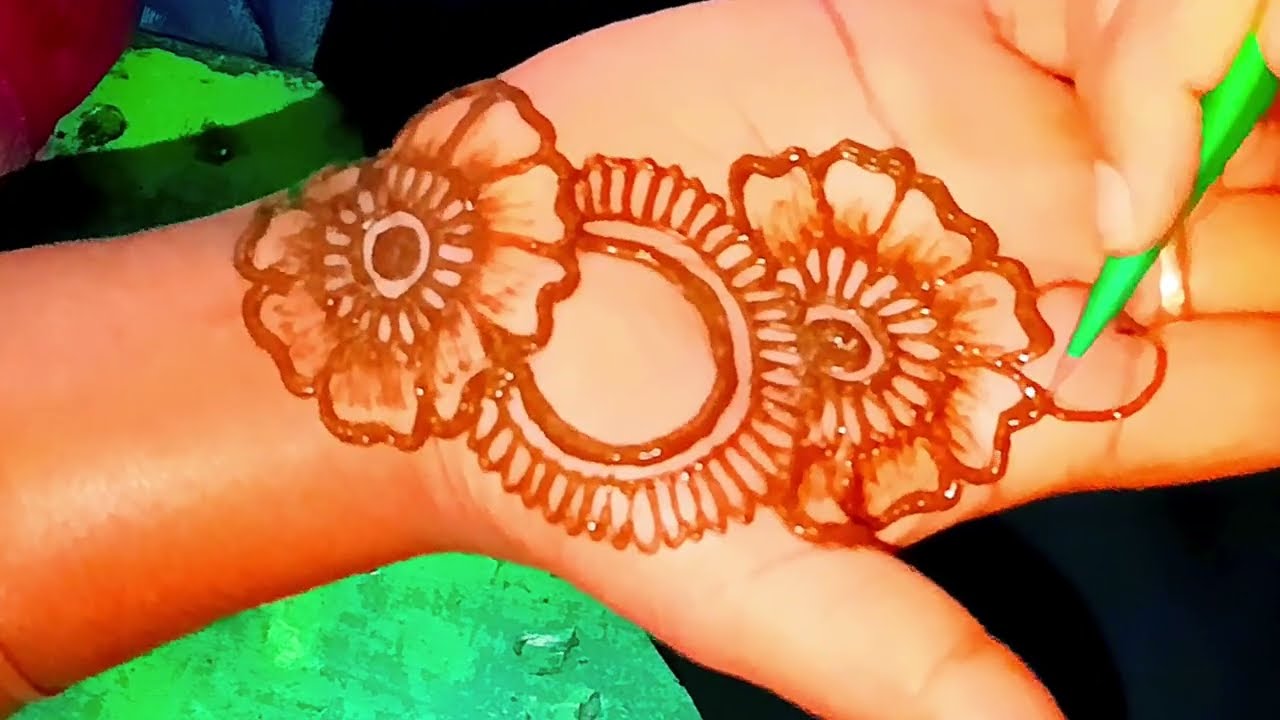 Very easy mehendi design ||