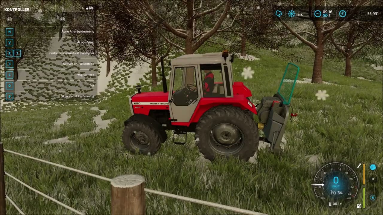 Farming Simulator 22. How to use a winch to move logs.