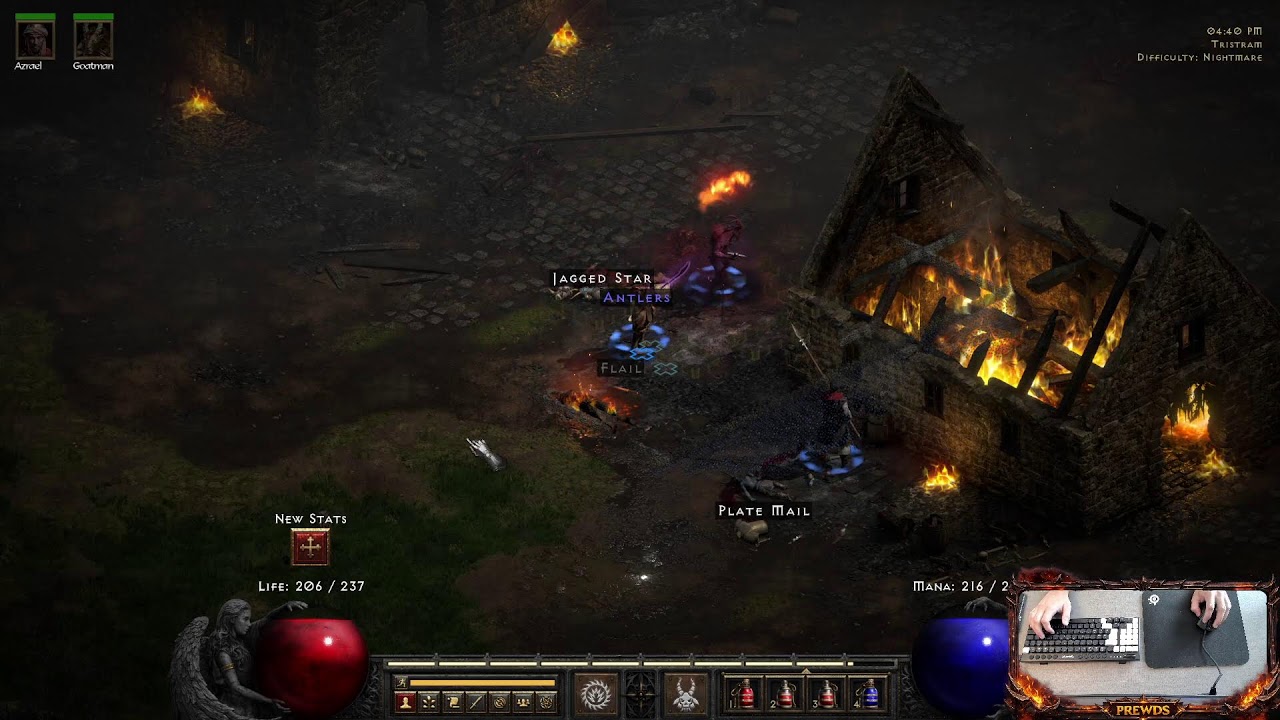 D2R Sem Guias - Começando Nightmare no lvl 33