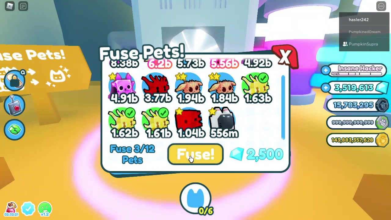 What Happens If You Fuse Three Golden Jelly Aliens (Pet Simulator X)